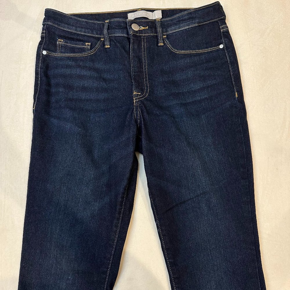 ATHLETA Sculptek Ultra Skinny Jean Pant in Navy Blue - Size 8